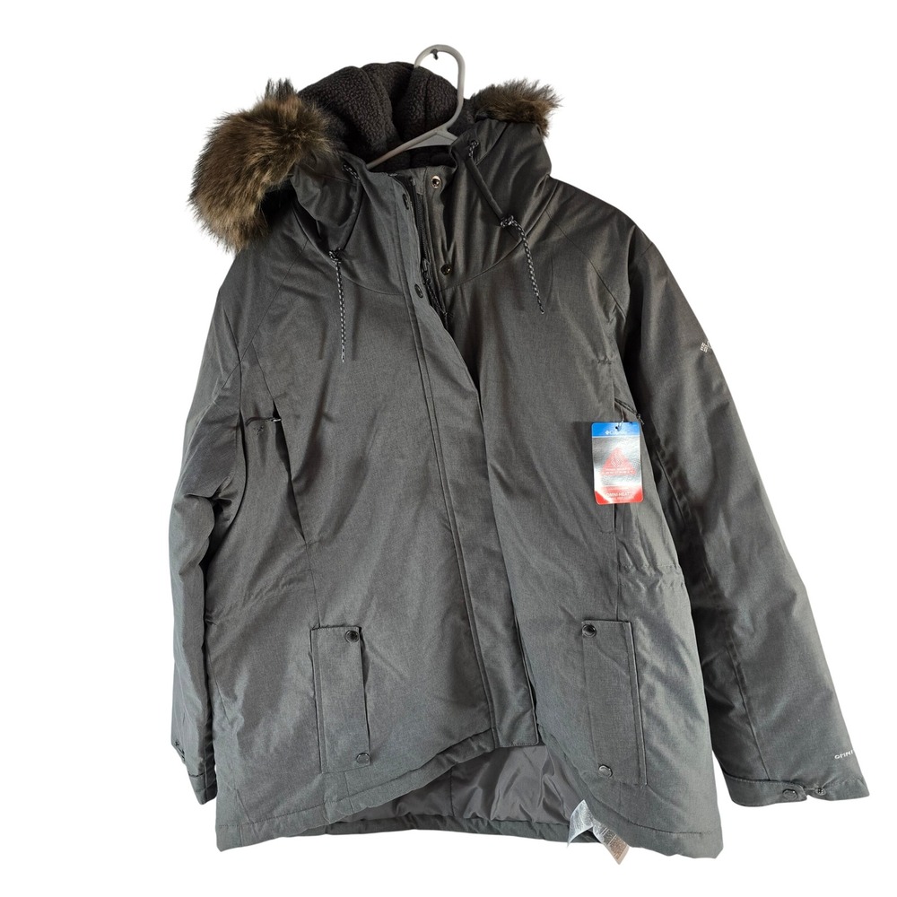 Columbia Suttle Mountain II Insulated Jacket Grey Womens 2X WW9480-023 NWT